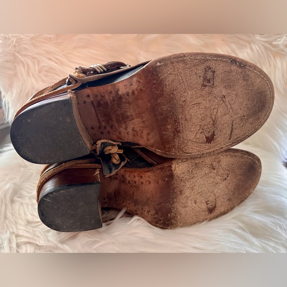 Freebird Crue bootie. Size 10! Color is mutli grey!!  Steam punk!  Bohemian! - Picture 9 of 13